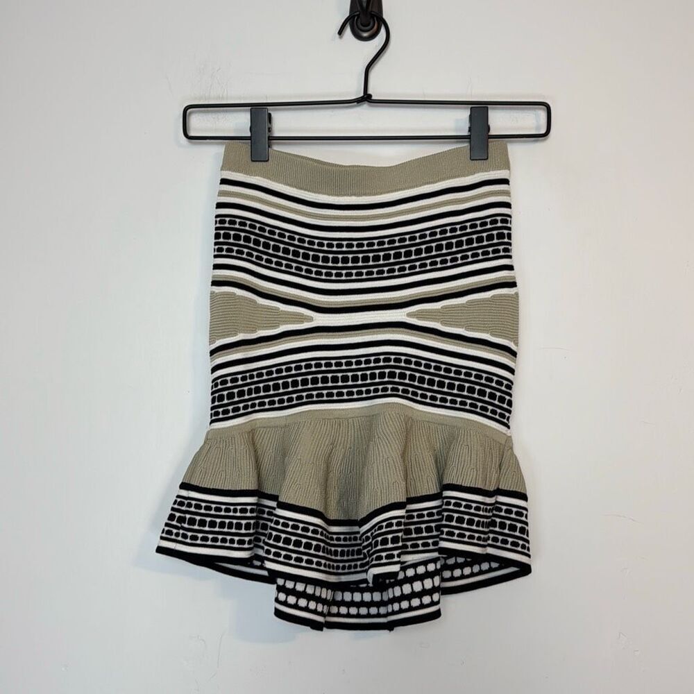 Ronny Kobo Peplum Skirt XS